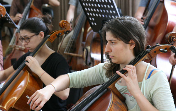 22-05-2016 Prove del concerto per l’Unione Musicale – Giampaolo Pretto maestro per l’orchestra
