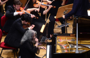 Martha Argerich Performs With Peace Orchestra Project At Bologna Festival